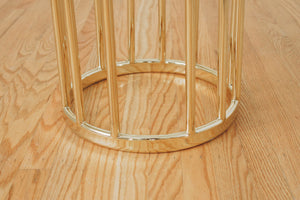 Brass & Glass Side Table