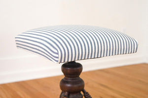 Ticking Stripe Piano Stool