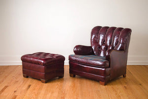 Leather & Pendleton Club Chair