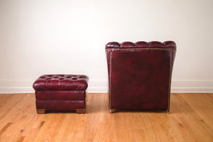 Leather & Pendleton Club Chair