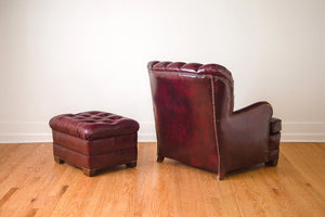 Leather & Pendleton Club Chair