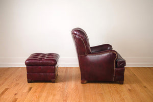 Leather & Pendleton Club Chair