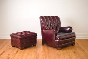 Leather & Pendleton Club Chair