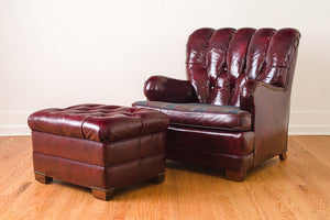 Leather & Pendleton Club Chair