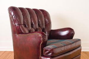 Leather & Pendleton Club Chair