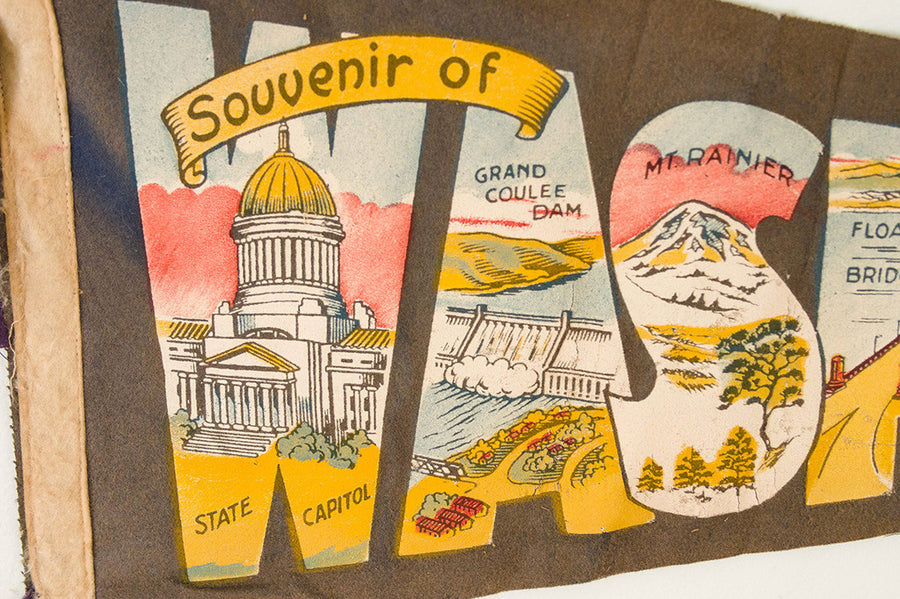 WA Souvenir Felt Pennant