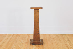 Vintage Oak Plant Stand