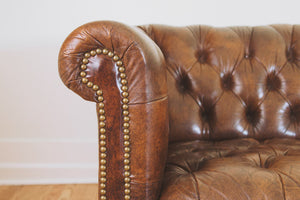 Vintage Leather Chesterfield