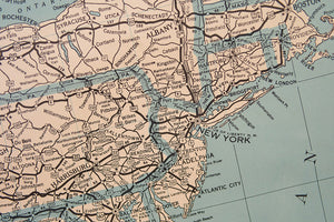 US Highway Schoolhouse Map