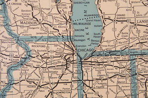 US Highway Schoolhouse Map