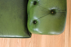 Green Leather Chesterfield