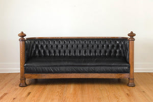 Oak & Leather Chesterfield
