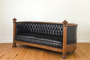 Oak & Leather Chesterfield