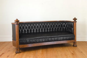 Oak & Leather Chesterfield