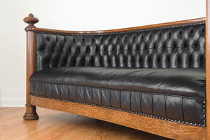 Oak & Leather Chesterfield
