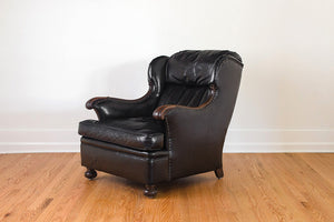 Black Leather Reading Chair