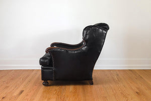Black Leather Reading Chair