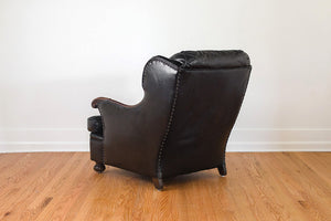 Black Leather Reading Chair