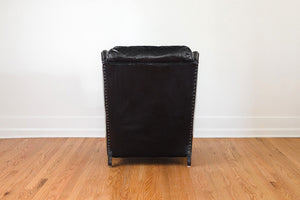 Black Leather Reading Chair