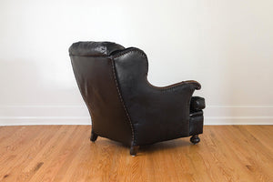 Black Leather Reading Chair