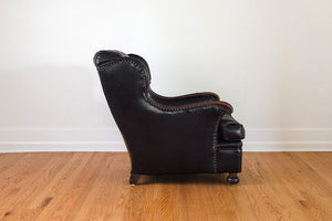 Black Leather Reading Chair