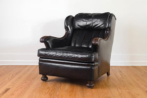 Black Leather Reading Chair