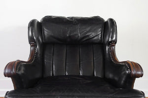 Black Leather Reading Chair
