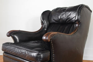 Black Leather Reading Chair