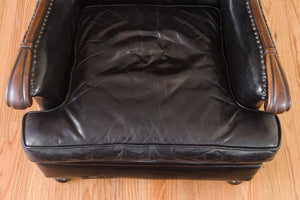 Black Leather Reading Chair