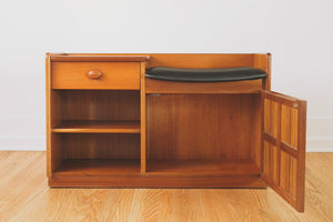 MCM Teak Storage Bench