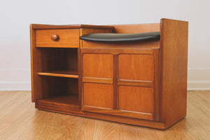 MCM Teak Storage Bench