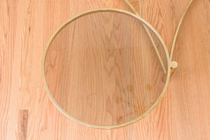 Geometric Brass Coffee Table