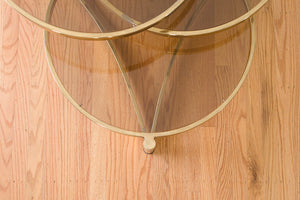 Geometric Brass Coffee Table