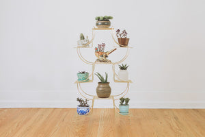 MCM Gold Plant Stand