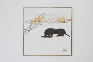 Abstract Cat Painting