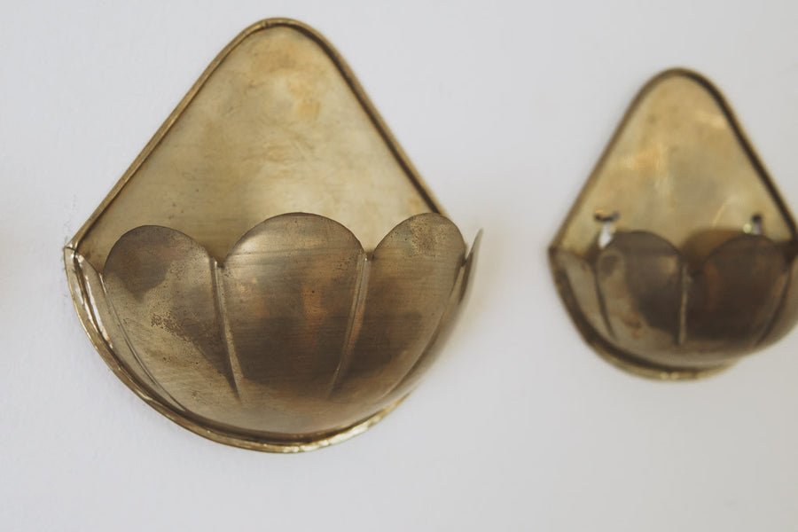 Brass Wall Planters