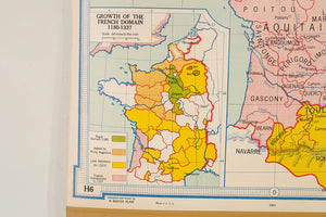 Vintage Map England & France