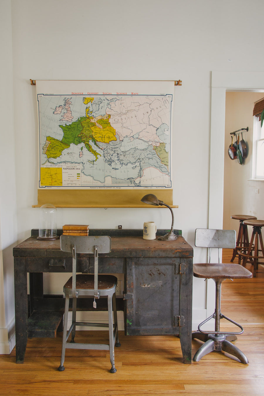 Industrial Iron Shop Desk