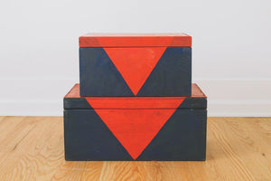 Pair of Wood Trunks