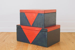 Pair of Wood Trunks