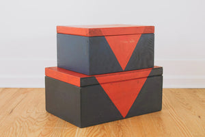 Pair of Wood Trunks