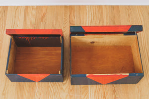 Pair of Wood Trunks