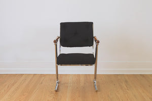 MCM Chrome & Wood Chairs