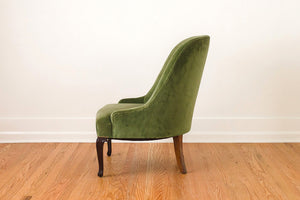 Pair of Green Slipper Chairs