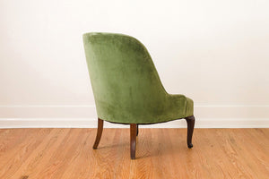 Pair of Green Slipper Chairs