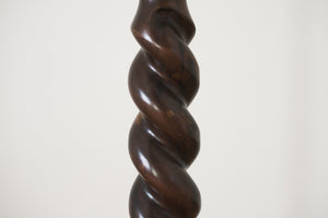 Carved Wood Lamp