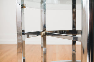 Chrome Geometric Table