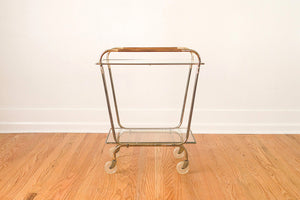 MCM Brass Bar Cart