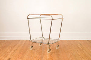 MCM Brass Bar Cart