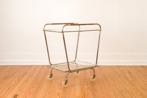 MCM Brass Bar Cart